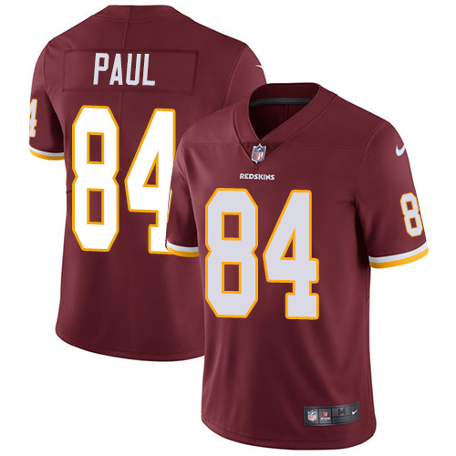 Nike Redskins #84 Niles Paul Burgundy Red Team Color Men's Stitched NFL Vapor Untouchable Limited Jersey - Click Image to Close